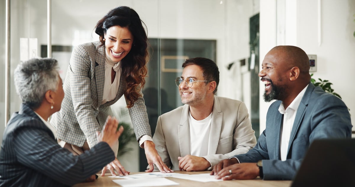 Business professionals meeting in office for finance and investment